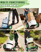 AugFir Plant Caddy with Wheels, 260LBS Rolling Plant Dolly Pot Mover with Adjustable Grabbing Arm and Suction Cups, Heavy Duty Garden Trolley Plant Cart with Strap for Indoor Outdoor Planters