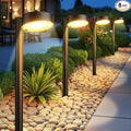 Ahaorigin 8 Pack Solar Pathway Lights Outdoor, 12 Brighter LED Solar Lights Outdoor Waterproof, Up to 12 Hrs Modern Path Light for Yard Garden Walkway Driveway Lawn (8 Pack)