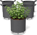 Patigrow Self-Watering Grow Bags, 5-Pack 5 Gallon 420G Thick Nonwoven Fabric Pots with Reinforced Handles and Multi-Purpose Rings, for Low Stress Plant Training Fruits, Vegetables,and Flowers