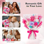 Eterfield Flowers for Delivery Prime, Mother's Day Forever Flowers Bouquet, Preserved Hotpink Roses Birthday Gifts for Her Women Wife Mom Grandma Anniversary Valentines Day Christmas