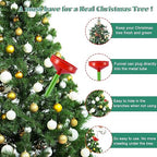 2Sets 47Inch Christmas Tree Watering Funnel, Wide Spout Christmas Tree Funnel Watering System with Green Stainless Steel Tubes Xmas Tree Watering Device Plant Watering Tool for Indoor Outdoor Plants