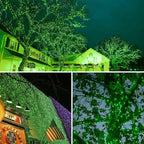 2 Pack 480 LED Solar Chrismas Lights Outdoor, Solar String Lights for Outside with 8 Modes & Memory Function, Waterproof Twinkle Light for St Patrick's Day Xmas Tree Yard Party Decorations (Green)