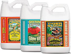 FoxFarm Hydro Liquid Trio Pack - Big Bloom, Grow Big Hydroponic, Tiger Bloom Fertilizers for Plant Growth, Bud Development & Abundant Fruit - Complete Hydroponic Plant Food Set - 3 Gallon Bottles