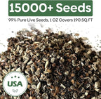 Groundio 13 Varieties Partial Shade Wildflower Seeds, Mixed Annual and Perennial Flower Seeds for Garden, Yard, Container Planting, 1 Ounce