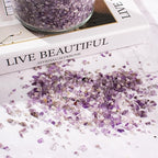 3 Lb Amethyst Crushed Stones Quartz Crystals Chips Bulk, Natural Tumbled Healing Stones for Decorative Fish Tank Vase Fillers Aquarium Gravel Rocks