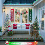 JMEXSUSS 200 LED Red White and Green Christmas Lights Outdoor, 66ft Connectable Twinkle String Lights Plug in, 8 Modes Waterproof Christmas Tree Lights for Outside Indoor Yard Xmas Decoration
