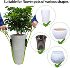 Potted Plant Mover，Plant Lifting Straps for Garden Flower Pots, Planters，Rocks, Trees，Easily Lift and Move Heavy Items Up to 200 Pounds，Mid Size, Green, Patent Pending