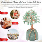Crocon® Green Aventurine Crystal Tree, Birthday Gifts for Women, Men & Friends, Green Aventurine Stone Base Tree of Life Decor for House, Sister Gift, Birthday Gifts for Mom & Dad, House Warming Gift