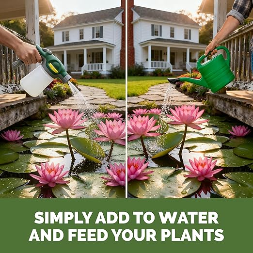 Water Lily Fertilizer – Liquid Plant Food for More Blooms, Healthy Aquatic Growth & Stronger Root Development, 32 oz