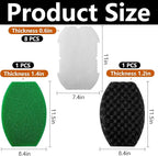 10 Pcs Pond Filter Maintenance Kit, Pond Filtration Replacement Pads, Filter Foam Pad Media Set for Model 5 in 1 300 Gal and 6 in 1 900 Gal Water Pump Improving Outdoor Water Quality