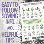 Seed Needs Catmint Seeds for Planting an Indoor/Outdoor Herb Garden - Non-GMO Heirloom & Untreated Herbal Plants - Great for Cats Nepeta mussinii (5 Packs)
