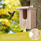 Wildlife Heart I Bird Nestheline Deals Made of Solid Wood - Screwed, Nesting Boxes for Birds, Nesting Box red throats, Bird House Incubator for Birds, birded Box Weatherproof