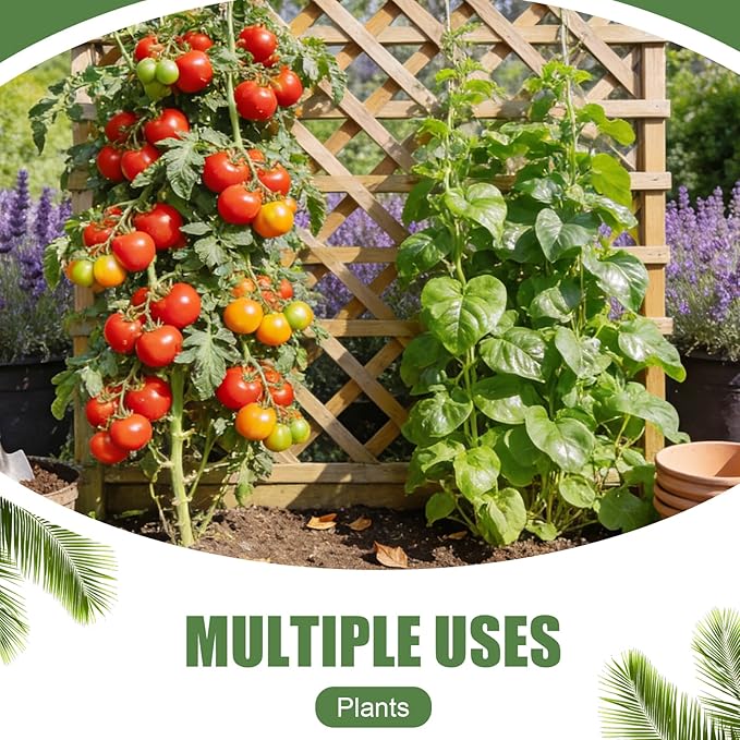 984FT Total (2 Rolls, 492FT Each) Garden Twist Ties with Cutter, Plant Ties for Tomatoes & Vines, Reusable Garden Ties for Gardening, Cable Management & Home Organization