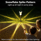 DenicMic Solar Lights Outdoor 15 Pack Waterproof 3000K Warm White LED Stainless Steel Stake Outside Lights for Yard Pathway Garden Driveway Walkway Landscape Path Lighting