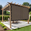 Shade&Beyond Customized Size 12' X 16' Shade Cloth with Grommets, 90% UV Protection UV Protection Mesh Tarp Sun Screens for Patio GN01, Mocha