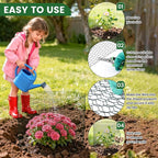 Plant Protectors from Animals, 32.8ftx16inch, DIY Cuttable Plant Cage for Vegetable Gardens, Tree Saplings & Potted Plants, Easy to Install Protection for Gardeners & Outdoor Growing (Black)