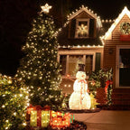 Warm White Christmas Lights, 2 Pack Total 40FT 200 Count Incandescent Christmas Mini Tree String Lights, Waterproof Christmas Decorations for Outdoor Indoor Xmas Patio Home Party Garden Yard Decor