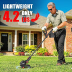 Cordless Weed Eater Compatible with Milwaukee M18 18V Battery(Tool Only), 12-Inch 3-in-1 String Trimmer with 8500RPM Upgraded Motor, Automatic Line Feed Weed Wacker for Lawn Edging and Mowing-Red