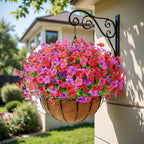 Alupssuc 24 Bundles Artificial Flowers for Outdoors Decoration, UV Resistant Silk Faux Daisy Flora Spring Fake Plastic Plants Greenery for Outside Indoor Yard Home Porch Window Box Decor, Mix 3 Colors