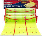 Catchmaster Giant Fly Glue Trap 3-Pack 30 Feet Each, Adhesive Fly Traps Outdoor, Sticky Bug Catcher, Bulk Flying Insect Paper Roll, Pest Control for Garage, Barn, Greenhouse & Garbage Room