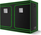 MELONFARM 4x8 Grow Tent, 96"x48"x80" High Reflective 600D Diamond Mylar Canvas with Observation Window and Floor Tray for Hydroponic Indoor Plant Growing