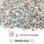 YISZM 2LB Succulent and Cactus Gravel Pebbles, 1/5 Inch Natural Decorative Polished Stones, River Rocks for Vases Gardening Indoor and Outdoor Decorative Rocks, Colorful