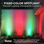 InnoGear Solar Lights Outdoor Waterproof Christmas Halloween Solar Garden Light for Outside Yard Landscape Lighting Pathway Spot Lights Spotlight Wall Light Auto On/Off, 2 Pack (Red and Green Light)