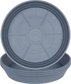 LWALRS Plant Saucer 14 Inch 4 Pack 6 8 10 12 14 16 18 20 25, Plastic Plant Trays for Pots，Extra-Deep Plant Water Dray Tray, Bird Bath Bowl, Heavy Flower Plant Saucers Indoors and Outdoor No Holes