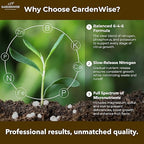 GARDENWISE Professional Citrus Fertilizer + Vital Micronutrients; Perfect Balanced NPK for All Citrus; for Indoor and Outdoor Plants; Orange, Lime, Avocado and Lemon Tree Fertilizer (1 Quart)