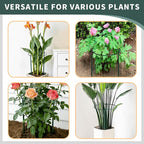 TCBWFY 4-Pack Plant Supports,16" Wx46 H Half Round Plant Support Stakes,6mm Thick Heavy-Duty Metal Peony Cage,Tall Garden Plant Support for Peony,Tomato,Hydrangea,Rose,Outdoor Flower Plant Stakes