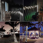 Brightown 2-Pack 39FT 100LED Solar Rope Lights, Solar Outdoor Lights IP65 Waterproof Solar Powered Fairy Lights with 8 Lighting Modes for Party Garden Yard Home Holiday Tree Decoration, Pure White