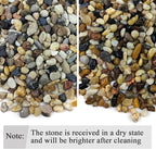 FANTIAN 5 lbs Gravel for Fish Tank, 2/5 Inch Mixed Color River Rocks for Aquarium, Vase Fillers, Cactus Bonsai, Plant Soil Cover and Outdoor Garden Landscaping Rocks