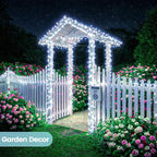 6 Pack Solar String Lights Outdoor, Extra-Long 600LED Solar Fairy Lights Outdoor Waterproof, Solar Twinkle Lights Silver Wire 8 Modes Solar Outside Lights for Xmas Tree Party Wedding (Cool White)
