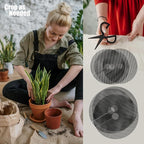 4 Pcs Plant Pot Grids – Adjustable Soil Cover for Indoor/Outdoor Plant Protection – Durable Mesh Guard to Keep Animals Away from Potted Plants