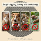 Cuttable Plant Pot Grids - 4 Pcs 15.7" No Pre-Cut Hole Soil Covers Protectors from Animals, Indoor Round Flower Planter Pots Mesh for Outdoor Garden Plants