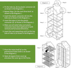 Mini Greenhouse for Indoor Outdoor, Small Plants Green House with 4 Tier Shelves, Portable Plastic Greenhouses with Transparent PVC Cover for Garden Backyard Patio Balcony Porch