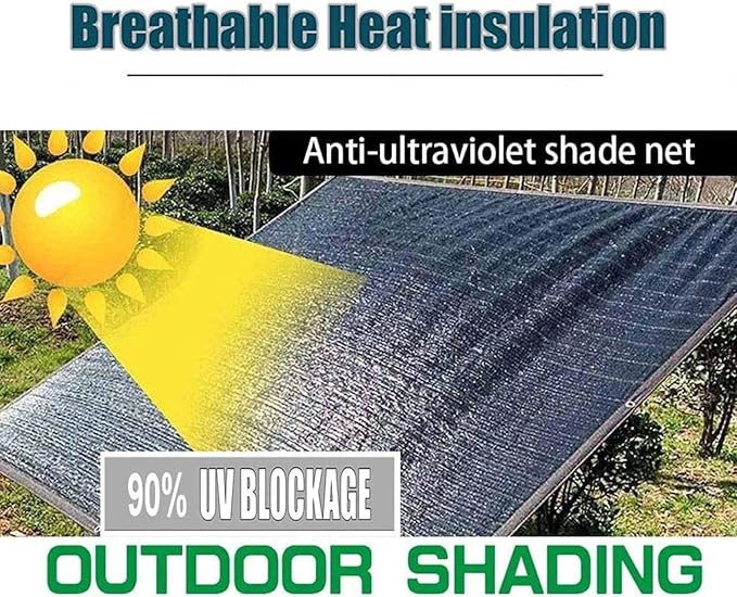 Garden Sun Shade Canopy Gazebo Shade Tarp Shade Net Multifunctional Shade Sail, Durable Outdoor Shade Net Tarp for Garden, Greenhouse, Patios, Privacy Netting,black-5x8m