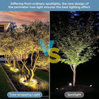 Gardencoin Outdoor Landscape Lights for Trees, Round Tree Lighting,12W 1680 lumens, DC 24V Low Voltage Landscape Lights (1 Piece for Expanding)