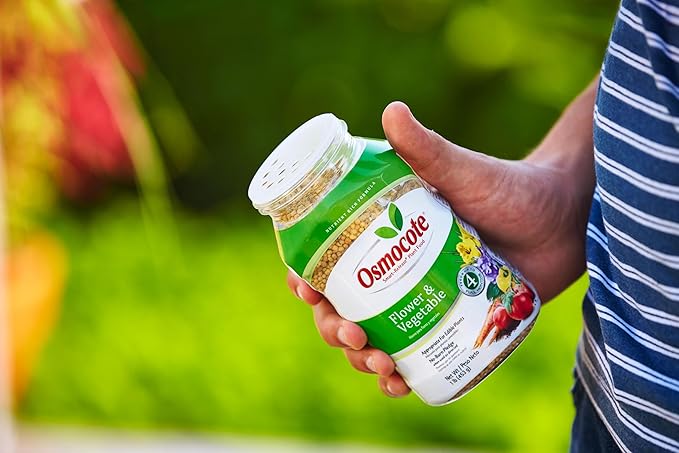 Osmocote Smart-Release Plant Food Flower & Vegetable - Continuous Release Plant Fertilizer for Vegetables and More, 1 lb.
