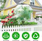 2Pcs Fruit Orchard Netting, 6.56 x 6.56 FT Plant with Zipper and Drawstring, Garden Netting to Protect Fruit from Birds, Bird Nettings for Cicadas