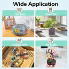 0.5 Lb/230g Blue Agate Crushed Stone Tumbled Chips Bulk, Natural Polished Aquarium Gravel Rocks Crystals Stones Decorative Fish Tank Pebbles Vase Filler - 5-7mm