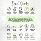 Seed Needs Romaine Lettuce Seeds Variety Pack for Planting a Collection of 2 Individual Varieties - Packets Include Red Romaine & Parris Island COS