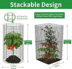 5 Pack Plant Protector from Animals, 24x12 Inches Wire Plant Protector, Plant Cages to Keep Animals Out