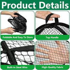 DECOHS 2 Pcs Pop-Up Mesh Plant Cover Tent, 22 x 22 x 22 Inch Garden Net Cage Guard Cover, Plant Protector Enclosure with 12 Ground Stakes for Protecting Plants Vegetable Fruit from Birds Insects