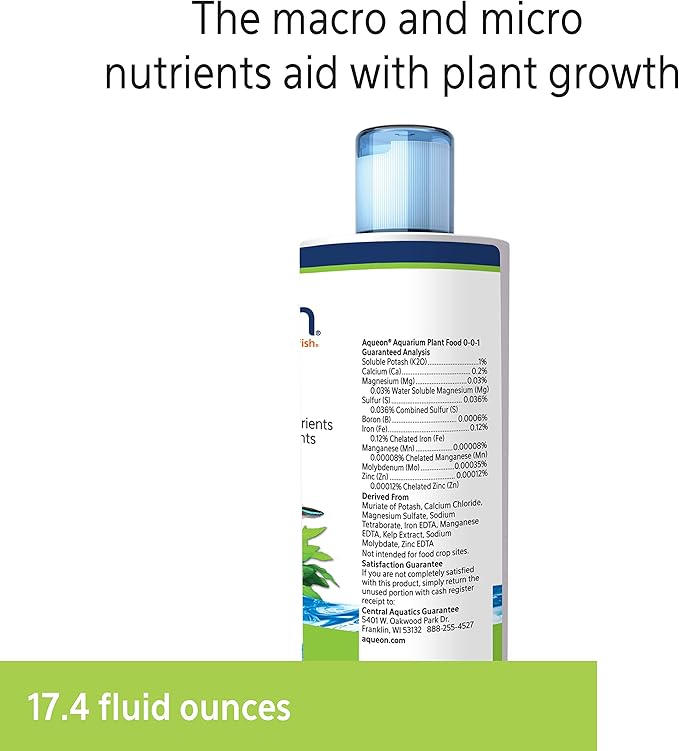 Aqueon Fish Tank Aquarium Plant Food, 17.4 oz