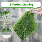Artificial Turf Grass Outdoor: Grass Pad for Dogs Indoor Potty Training, Replacement Turf Rug for Patio Balcony Lawn Apartment Decoration, Easy to Clean with Drainage Holes(18x28 inch)