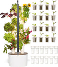 Gardyn Studio 1 Vertical Hydroponics Growing System Kit - 16 Non-GMO Plants, Herbs, Vegetables - Tower Garden - Hydroponic Herb Garden Planter Indoor Kit - Indoor Gardening System with LED Grow Lights