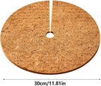 Coconut Coir Mulch Mat, 11.8 in Round Weed Barrier Disc, Natural Biodegradable Coco Fiber Tree Protection Mat, Moisture Retention Mulch Ring for Indoor Outdoor Garden Plants Landscaping, Multi-Count