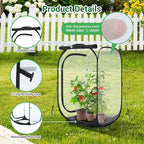 Ohuhu 36'' Garden Mesh Plant Cover, 2 Pack Pop Up Plant Protector Strawberry Cover Garden Net Cage Wind Protection for Plants Outdoor with Storage Bag 24 x 24 x 36 Inches