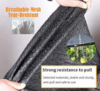 Garden Shade Sail Sun Shade Sail 3x3 Shade Net 90% Windproof Shade Net Anti-Aging Shade Tarpaulin Breathable Outdoor Shade/Plant/Flower/Patio Protection,black-2x6m